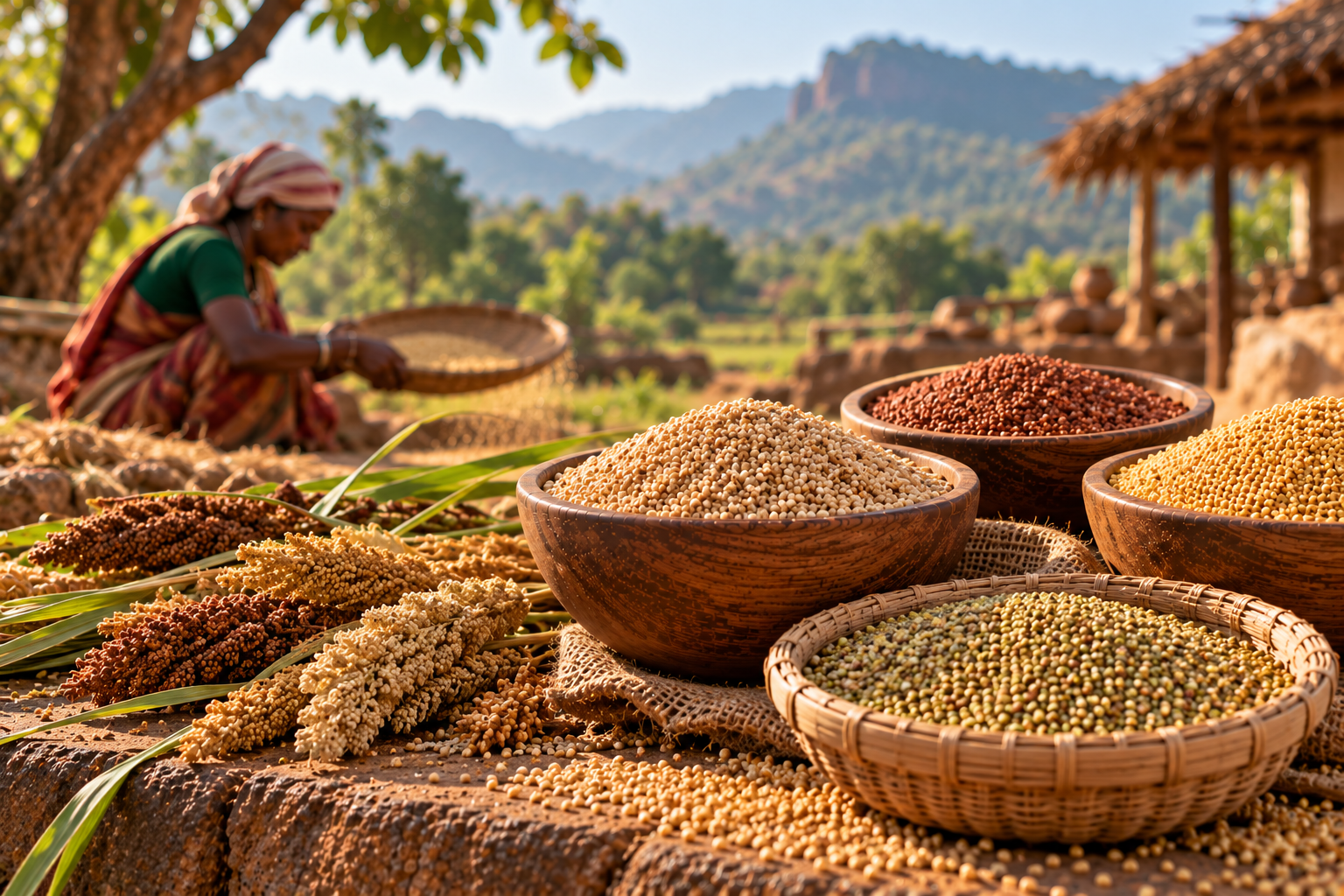 Traditional Heritage Millets — barnyard and foxtail varieties